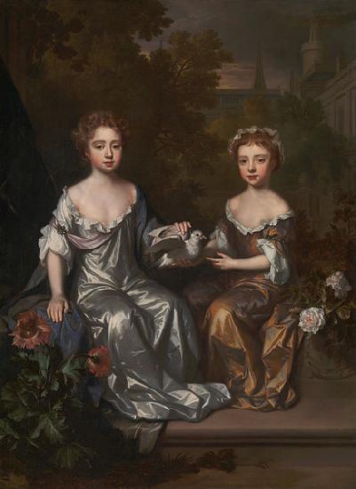 Willem Wissing Portrait of Henrietta and Mary Hyde oil painting image